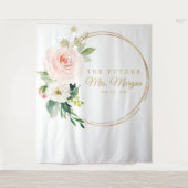 Trouwfeest Future Mrs Gold-achtergrond voor fotoho Wandkleed (Voorkant)