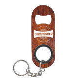 Trouwfeest Groomsman Beste Man Moderne Retro Mini Flessenopener (Voorkant)
