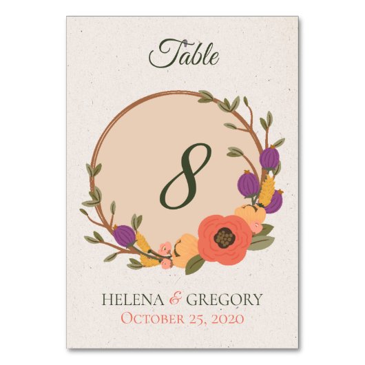 Trouwfeest in de bloementuin kaart (Voorkant)