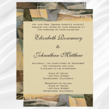 Trouwfeest in vintage stijl, aardetinten kleuren, 