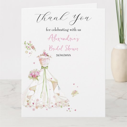 Trouwfeest Jurk Bedankt (Voorkant)