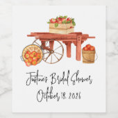 Trouwfeest met Appel Wijn Etiket (Enkel label)