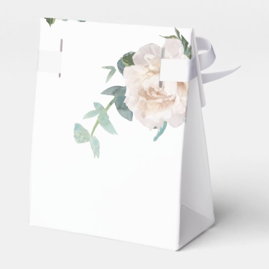 Trouwfeest met bloemmotief eucalyptus bedankt bedankdoosjes (Achterkant)