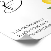 Trouwfeest Mimosa Bar Bord Poster (Hoek)