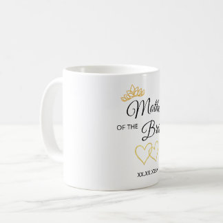 Trouwfeest Rol & Datum Elegant Ontwerp Koffiemok