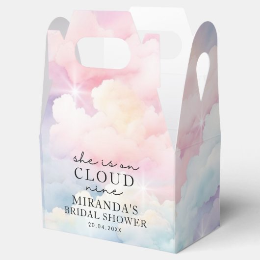 Trouwfeest She's On Cloud Nine Bedankdoosjes (Geopend)