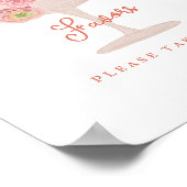 Trouwfeest signeertuin 'Love in Bloom' Poster (Hoek)