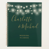 Trouwfeest String Lights Signature Script Groen Go Planner (Voorkant)