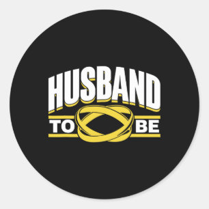Trouwfeest Team Bruid Bruidegom Huwelijk Ronde Sticker