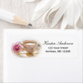 Trouwfeest Thee Custom Retouradres Etiket (Insitu)