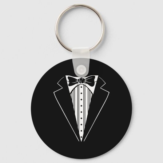 Trouwfeest Tuxedo Bijpassende Bachelor Party Grapp Sleutelhanger (Voorkant)