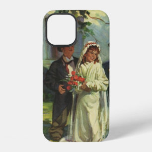 Trouwfeest uit grootmoeders tijd, kinderen doen br iPhone 12 hoesje