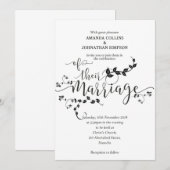 Trouwfeest Uitnodiging (Voorkant / Achterkant)