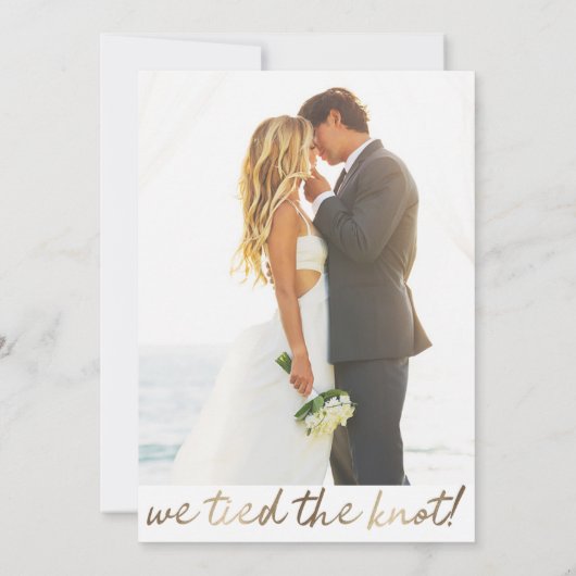 Trouwfeest Uitnodiging Gelukkig van elkaar houden  (Achterkant)