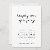 Trouwfeest uitnodiging 'Happily Ever After Party' (Voorkant)