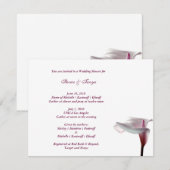 Trouwfeest uitnodiging met Calla Lily (Voorkant / Achterkant)