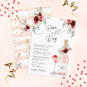 Trouwfeest uitnodiging voor Rosé All Day