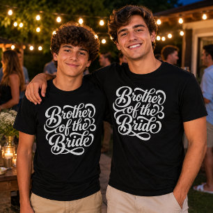 Trouwfeest van de Broer van de Bruid T-shirt