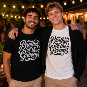 Trouwfeest van de broer van de bruidegom t-shirt