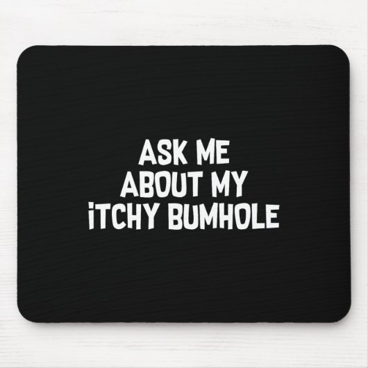 Trouwfeest verliest jeukende kont bruidegom muismat (Voorkant)