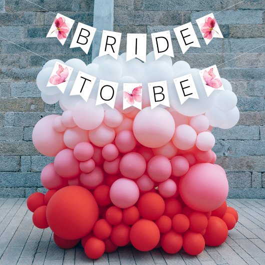 Trouwfeest Vlinders Slinger Banner