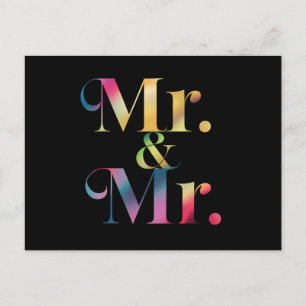 Trouwfeest voor homoseksuelen Jongensbruiloft Homo Briefkaart