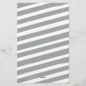 Trouwfeest Waterverf Bloem Moderne Script Briefpapier (Achterkant)