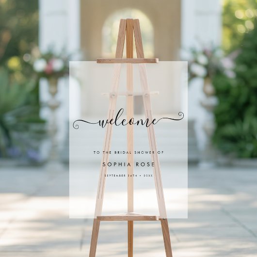 Trouwfeest Welkom in Spiegelschrift Acryl Bord