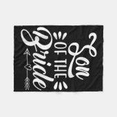 Trouwfeest zoon van de bruid Familie Bruidsfeest  Fleece Deken (Voorkant (Horizontaal))