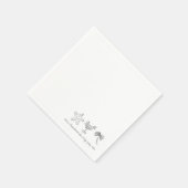 Trouwfeestservetten voor vrijgezellenfeest 'Laatst Servet (Hoek)