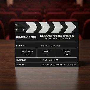 Trouwfilm Klapbord Huwelijk Save The Date