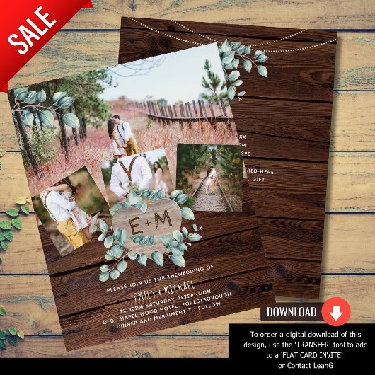 Trouwfolder met laagste budget - FOTO EUCALYPTUS Flyer