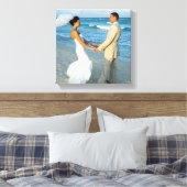 Trouwfoto 11 "x11" canvas afdruk (Insitu (Slaapkamer))