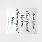 trouwfoto achtergrondbanner van het Hooglied Wandkleed (Voorkant (horizontaal))