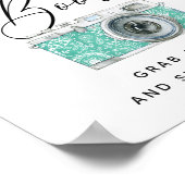 Trouwfoto Booth Sign | Elegante kalligrafie Poster (Hoek)