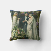 Trouwfoto bruid en bruidegom met Menorah Kussen (Achterkant)