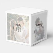 Trouwfoto collage gunstboxen bedankdoosjes (Achterkant)