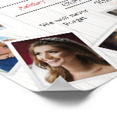 Trouwfoto Collage Poster – Houten textuur (Hoek)