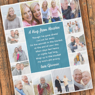 Trouwfoto-collage troost fleece deken