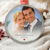 Trouwfoto en datum Ornament