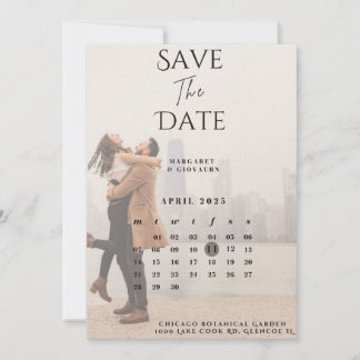 Trouwfoto geïnspireerde Save The Date 