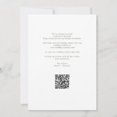 Trouwfoto in saliegroen Elegante scriptie QR-code Save The Date (Achterkant)