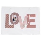 Trouwfoto Liefde Cgift Zak Groot Cadeauzakje (Achterkant)