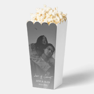 Trouwfoto Popcorn Favoriet Box Bedankdoosjes
