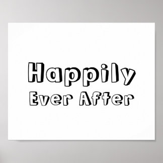 Trouwfoto prop bord "Gelukkig tot het eind van de Poster