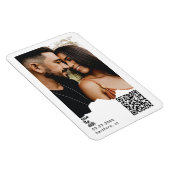 Trouwfoto QR-code Huwelijksaankondiging Magneet (Rechterzijde)