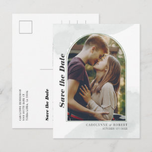 Trouwfoto Save the Date Aankondigingskaart