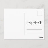 Trouwfoto Sla het Briefkaart van de datumaankondig (Achterkant)