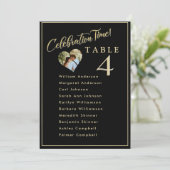 Trouwfoto Stoelenindeling Kaarten Feesttijd (Staand voorkant)