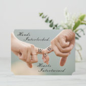 Trouwfoto Uitnodiging (Staand voorkant)